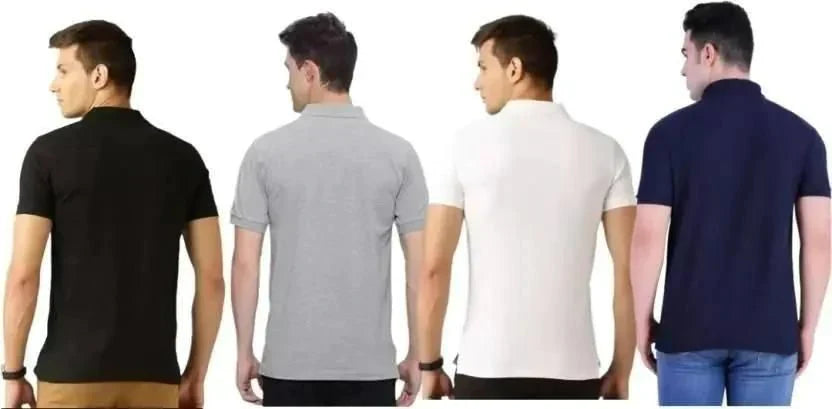 HALF SLEEVES MENS POLO T-SHIRT PACK OF 4